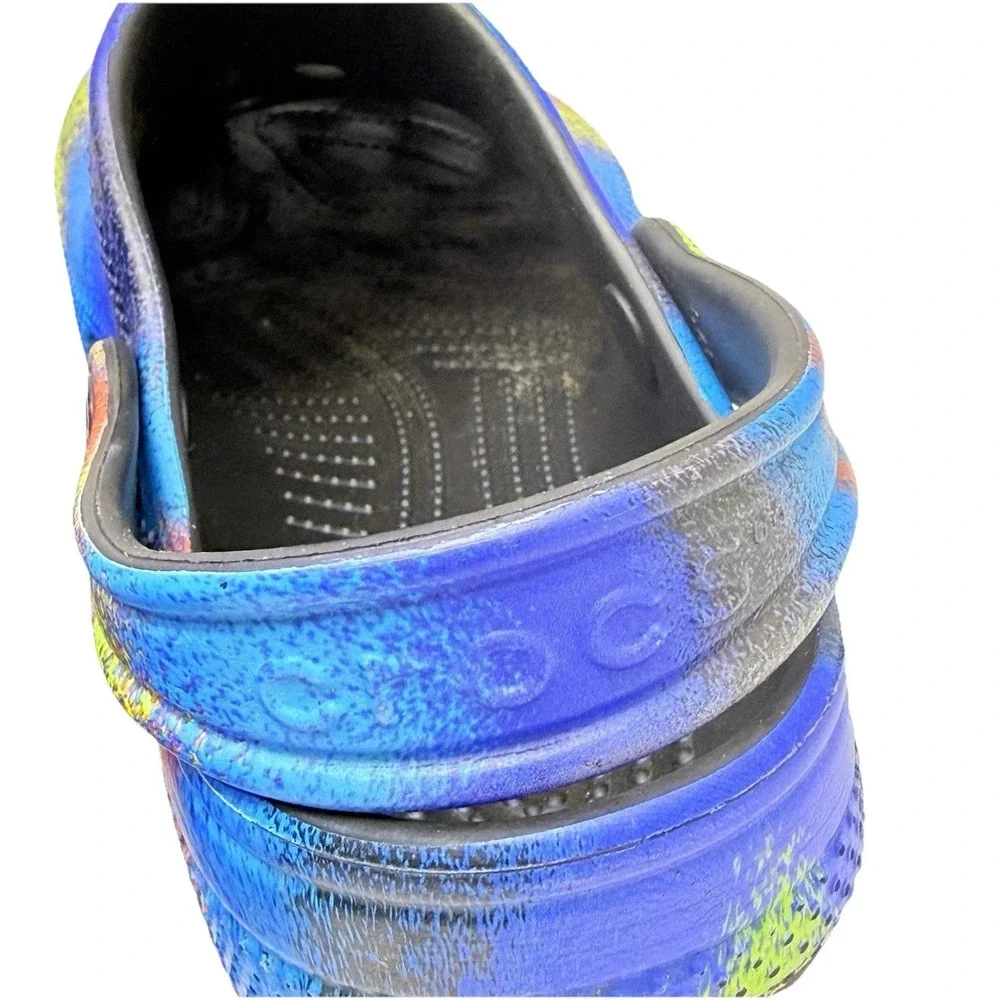Crocs Classic Spray Dye Clog Kids J1 Junior 1 Tie Dye RARE Vietnam Made